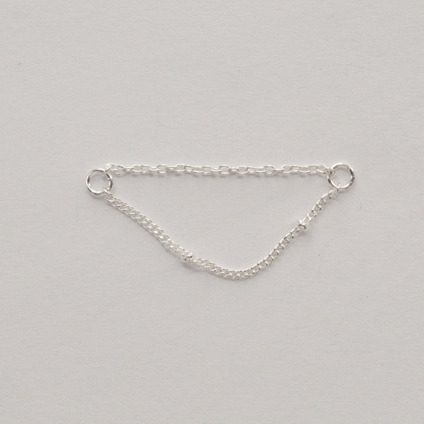 Chaine d'oreille DOUBLE argent