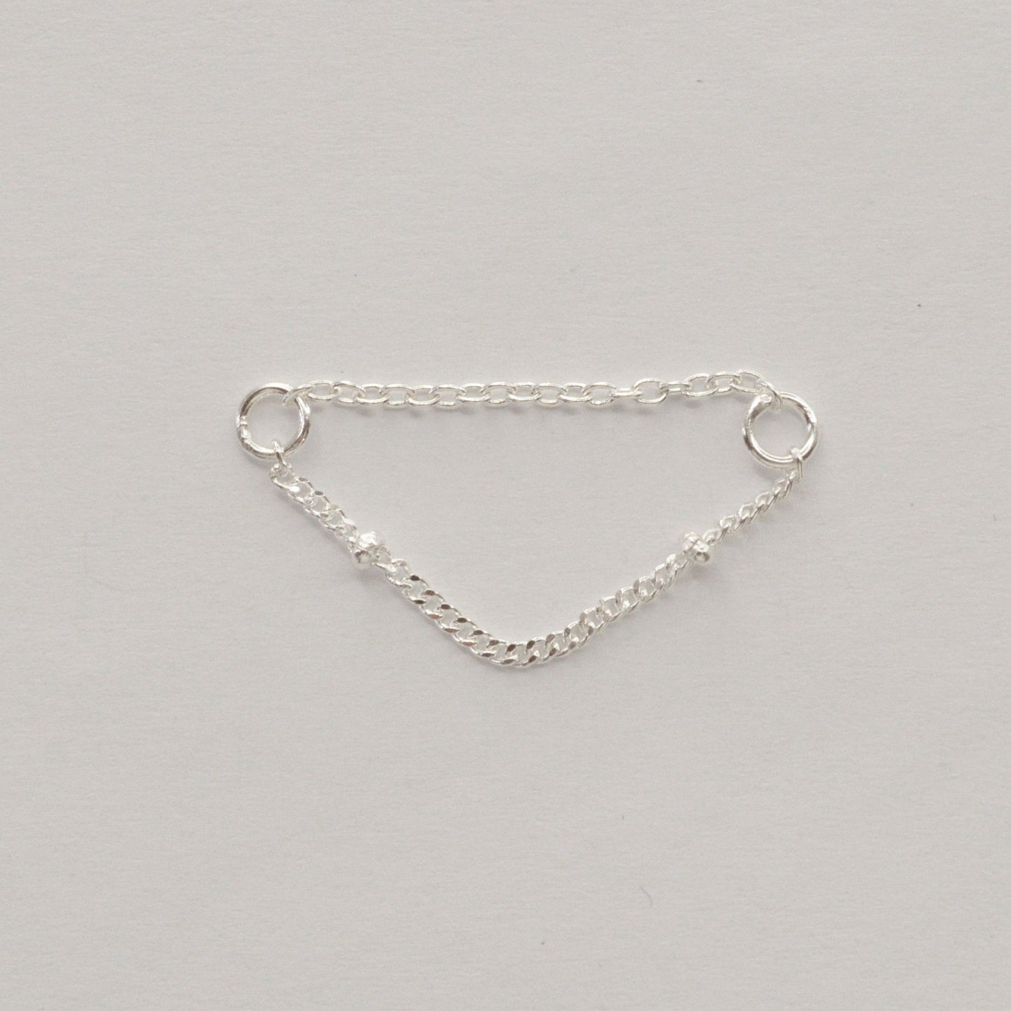 Chaine d'oreille DOUBLE argent
