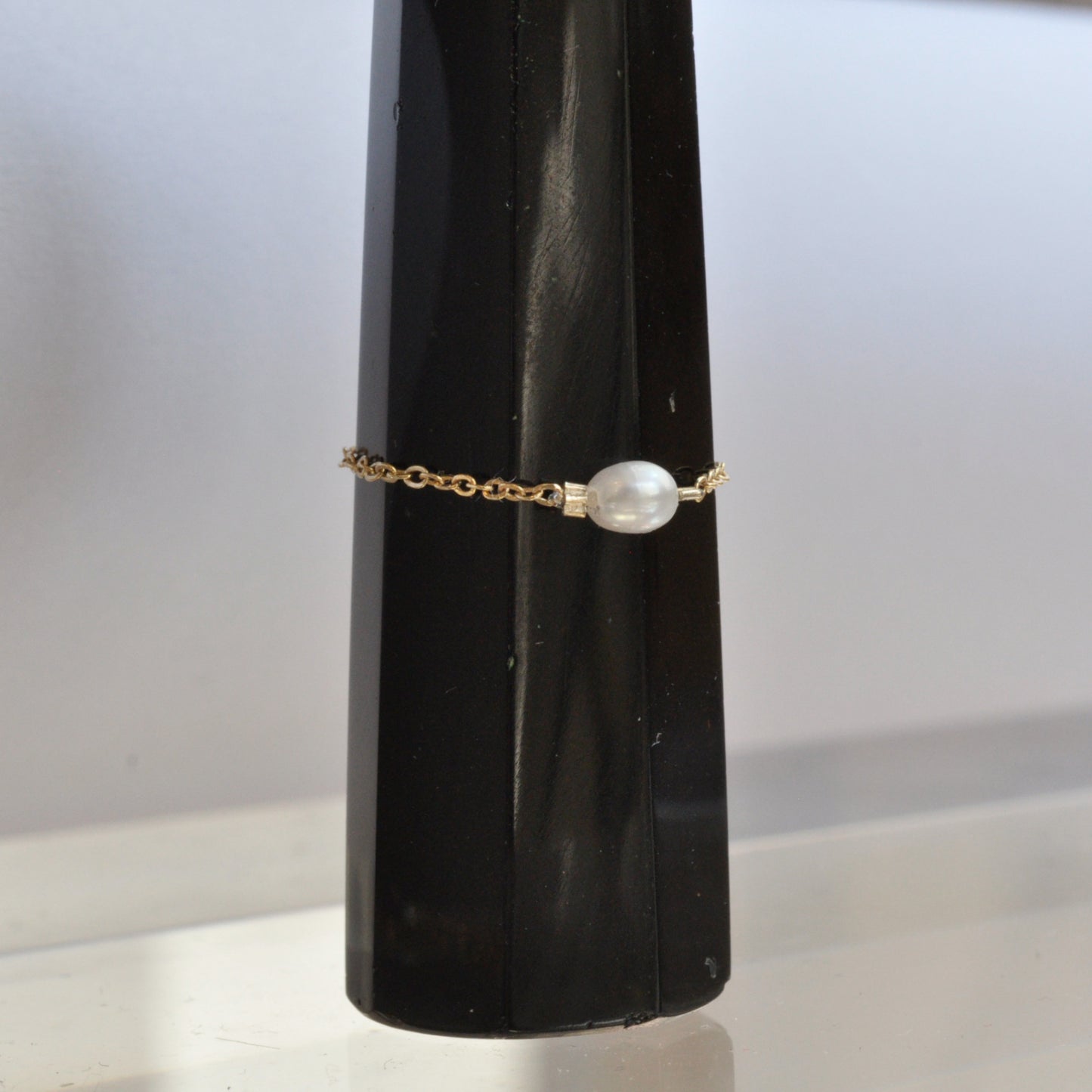 Bague chaine Precieuse Perle