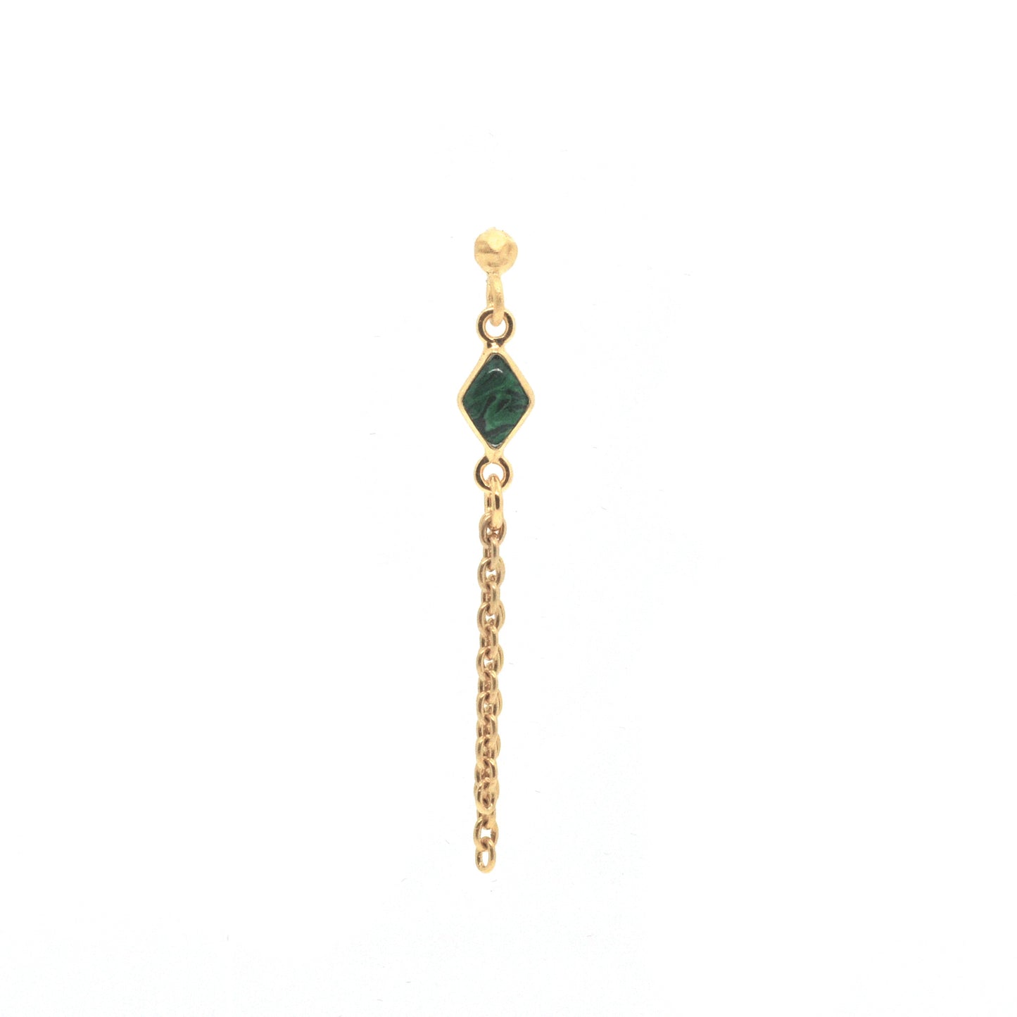 Boucle d'oreille Losange Chaines