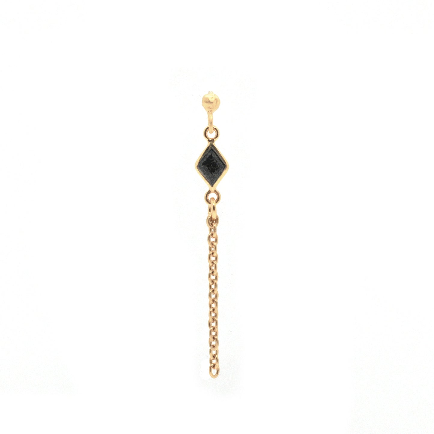 Boucle d'oreille Losange Chaines