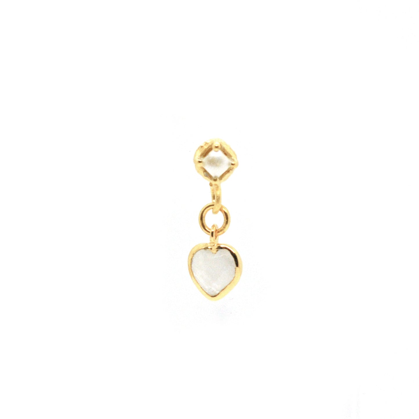 Boucle d'oreille Pierre sertie LOVE