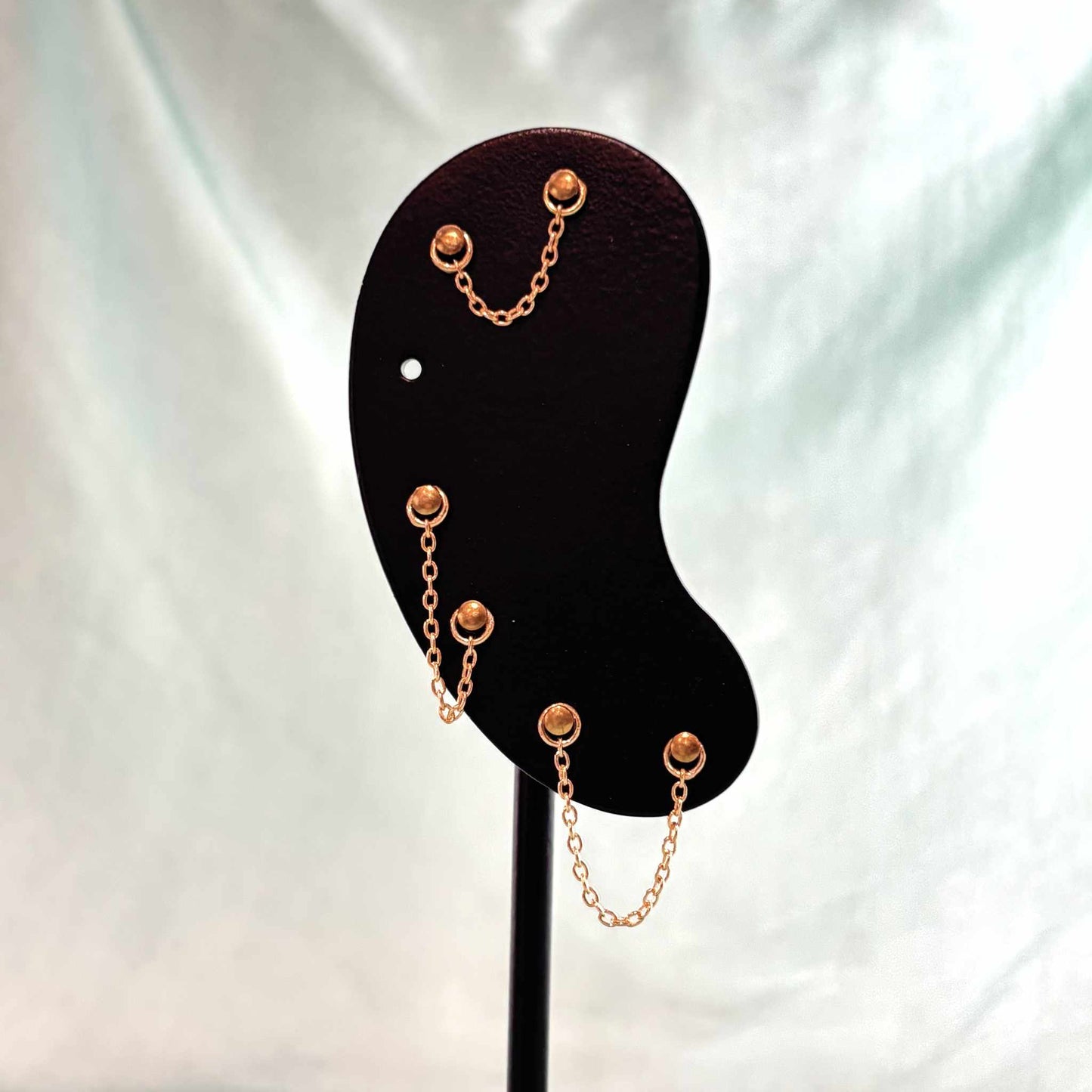 Chaine d'Oreille Simple en Argent 925 Plaqué Or