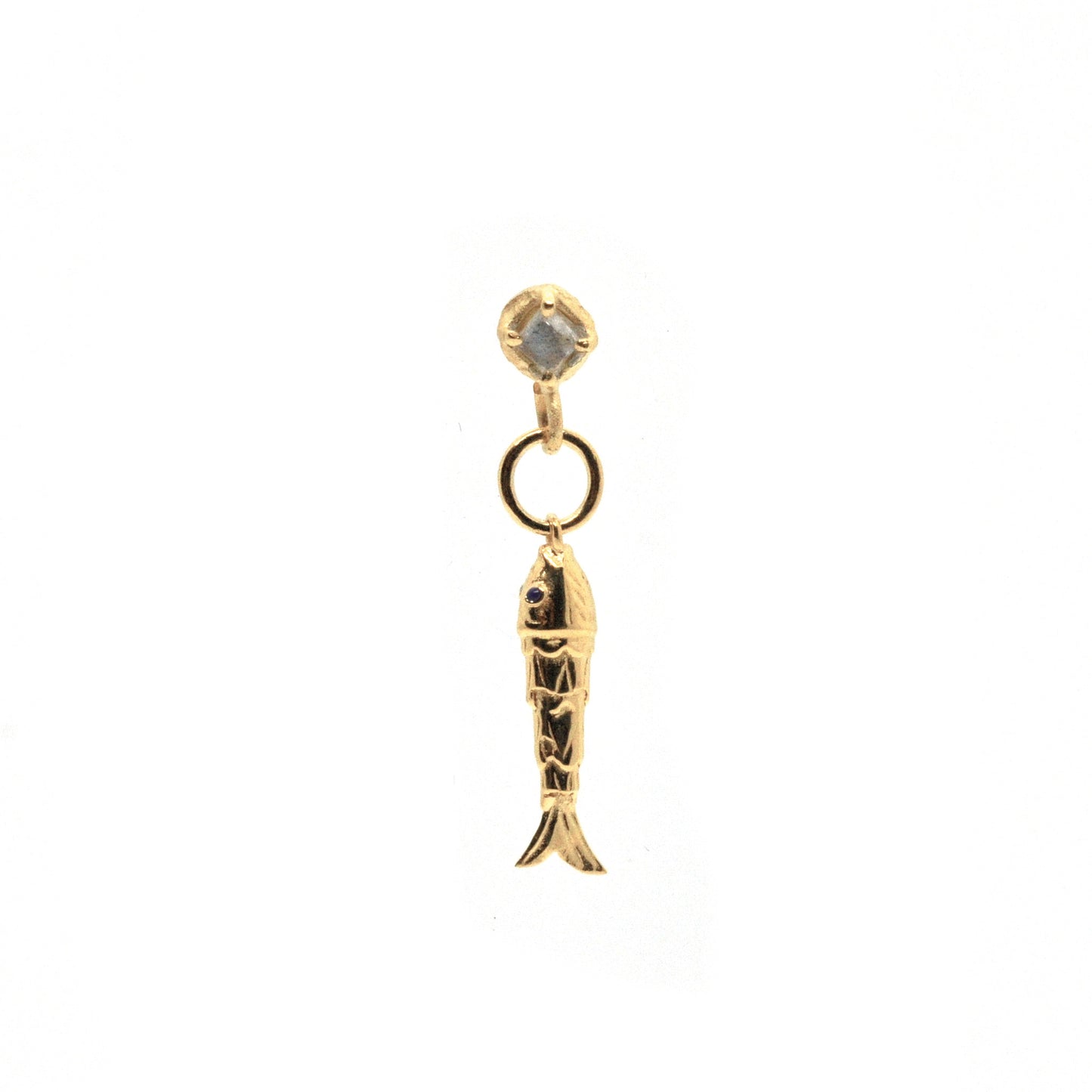 Boucle d'oreille Pierre sertie LUCKY FISH