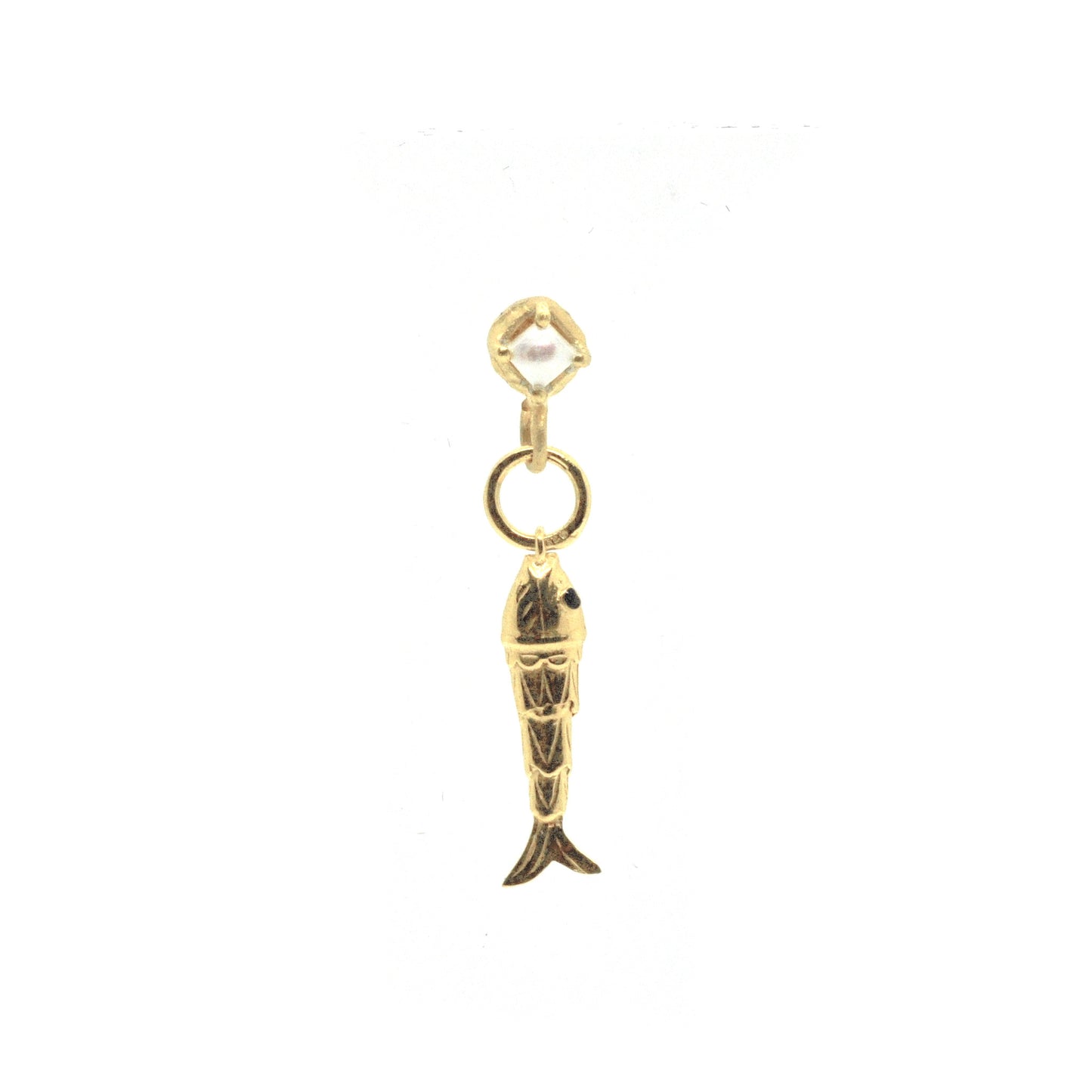 Boucle d'oreille Pierre sertie LUCKY FISH