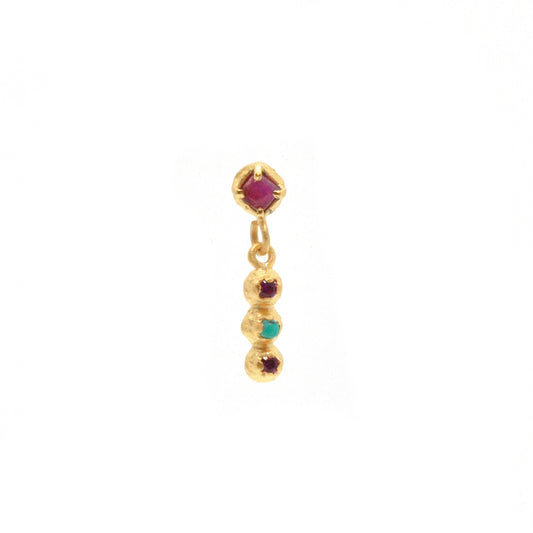 TRIO stone-set earring
