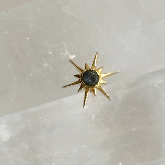 Boucle d'oreille SUN Topaze "Blue London"