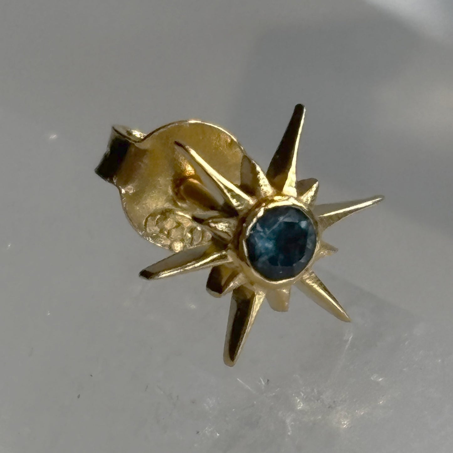 Boucle d'oreille SUN Topaze "Blue London"