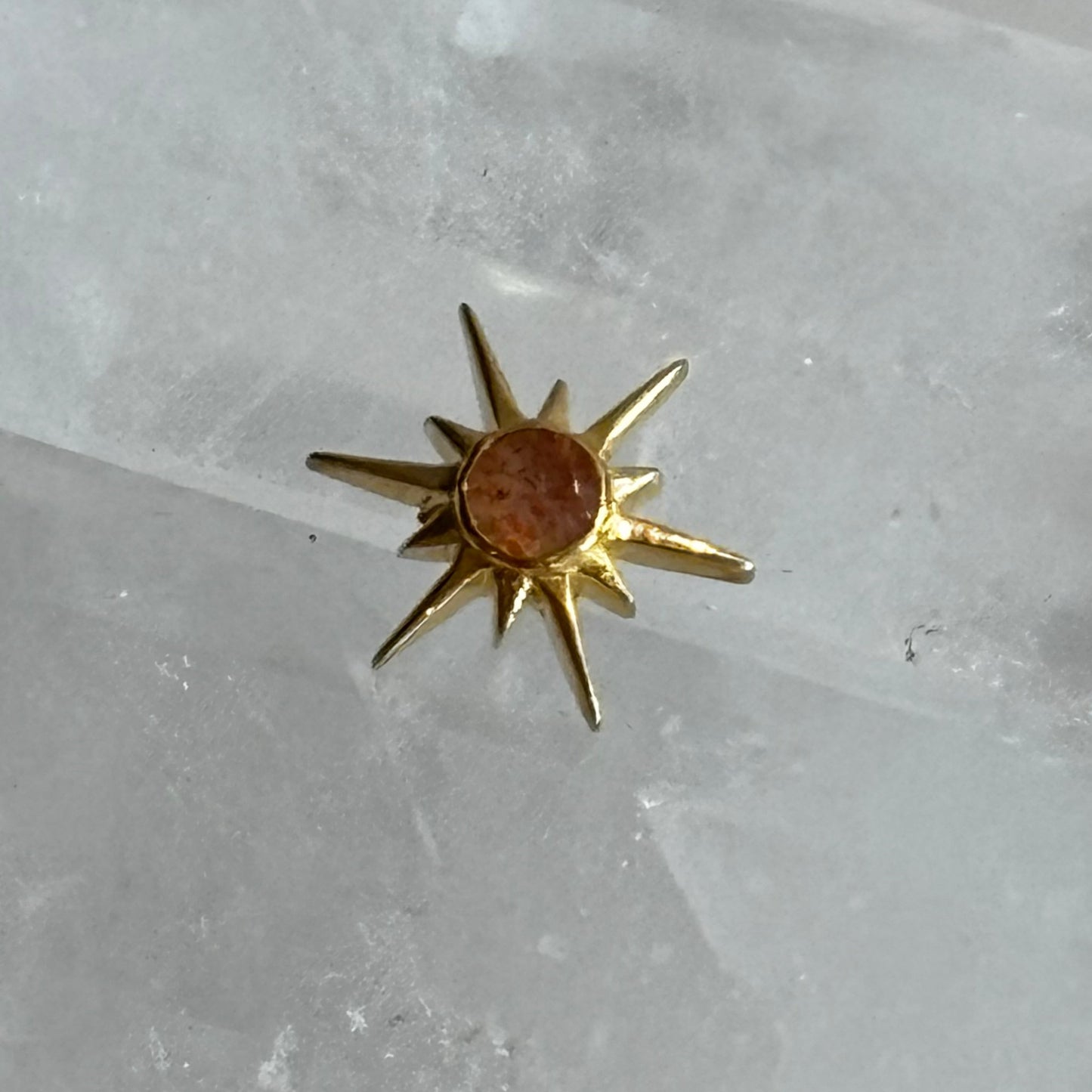 Boucle d'oreille SUN Pierre de Soleil