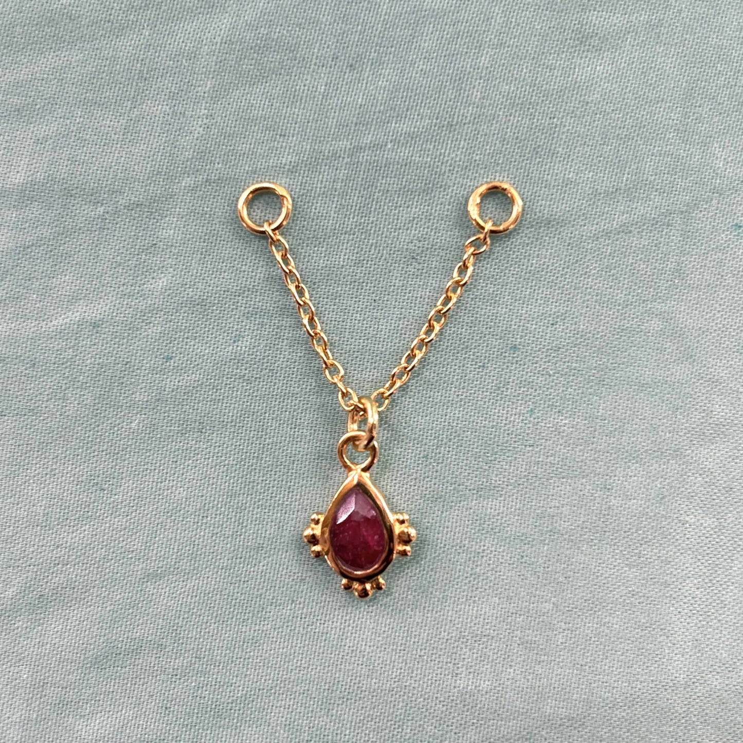 Chaine d'oreille Simple avec Bindi Rose