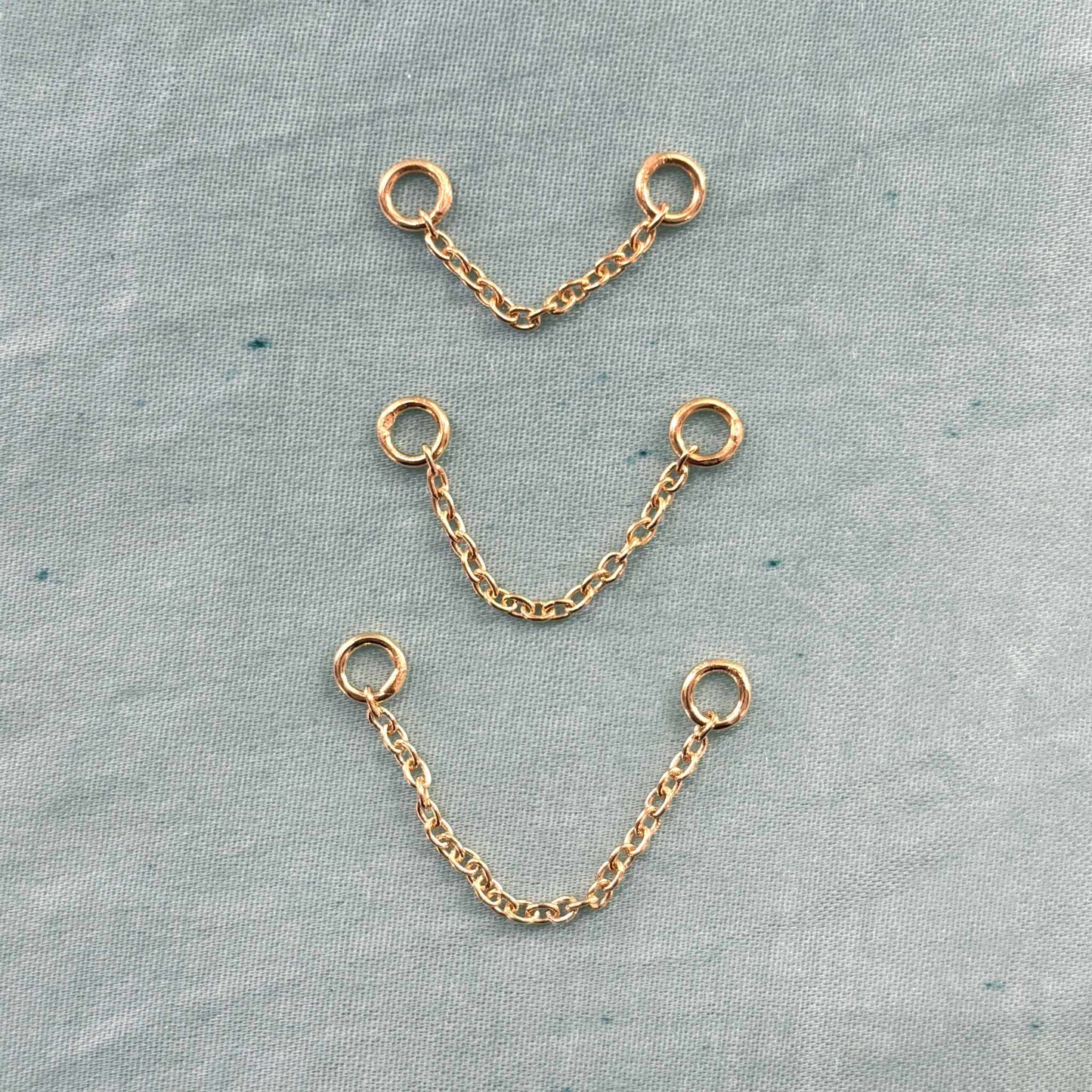 Chaine d'Oreille Simple en Argent 925 Plaqué Or