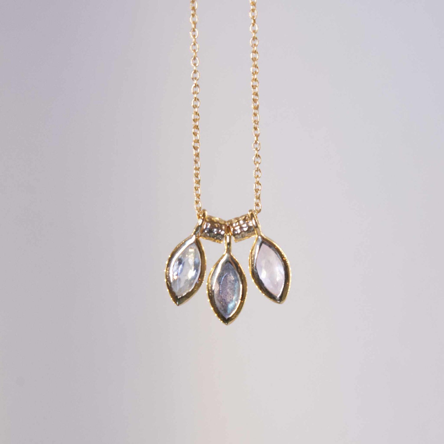 Collier Chocker 3 Drops  GREEN