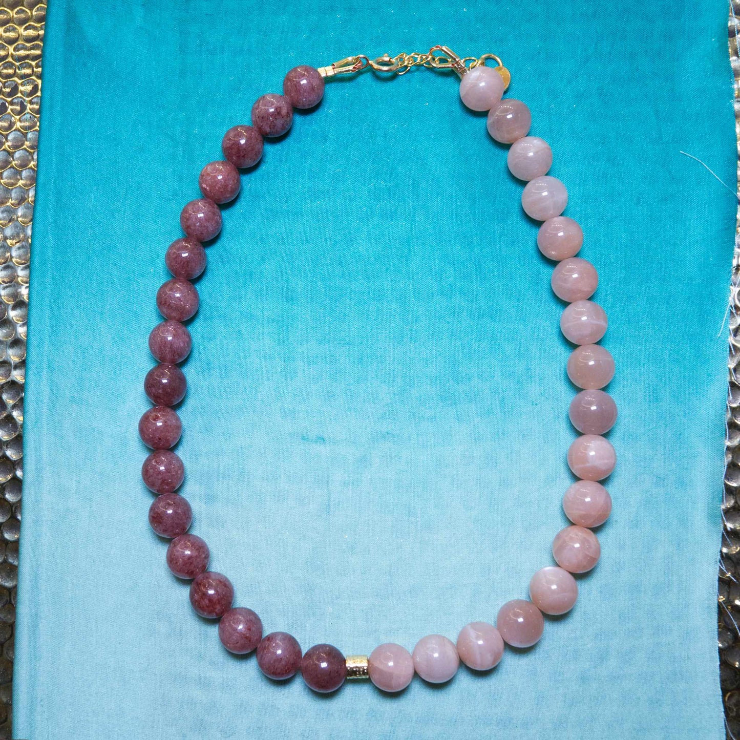 Collier Chocker SUMMER  Muscovite et Pierre de Lune
