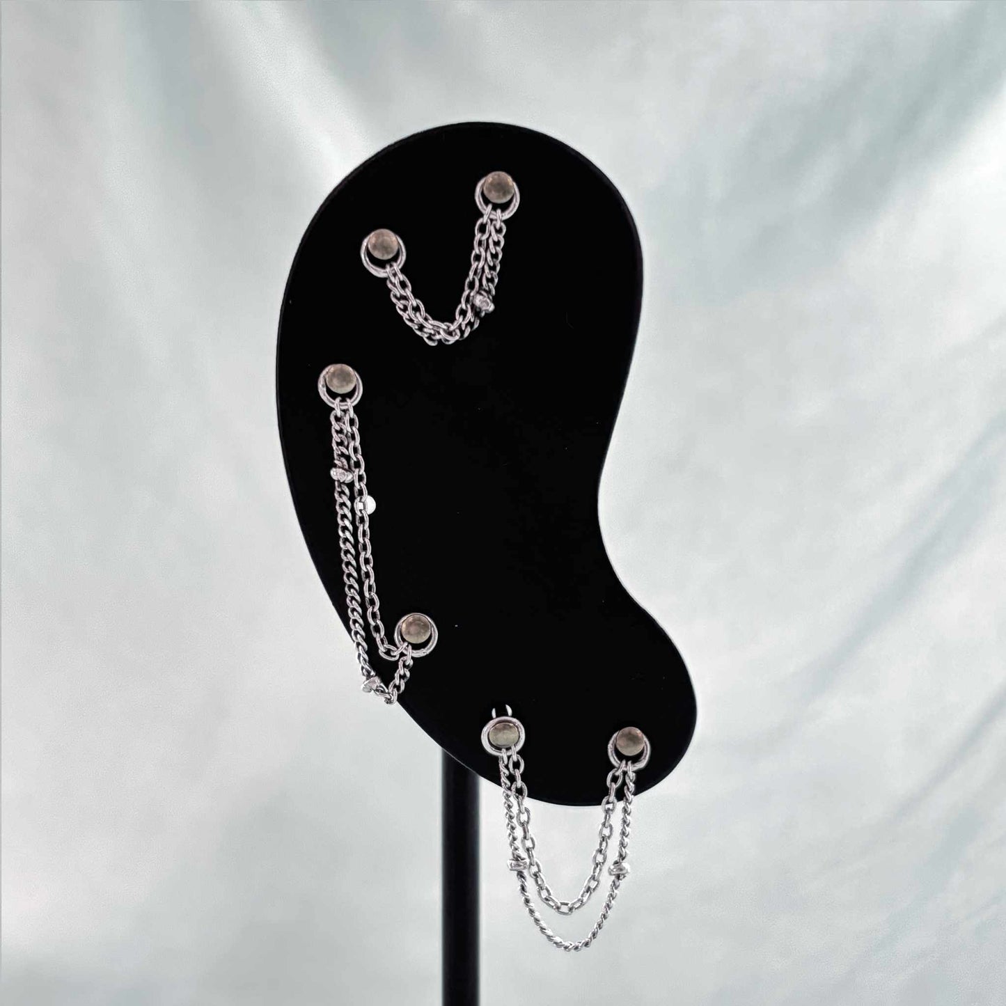 Chaine d'oreille DOUBLE en Argent 925