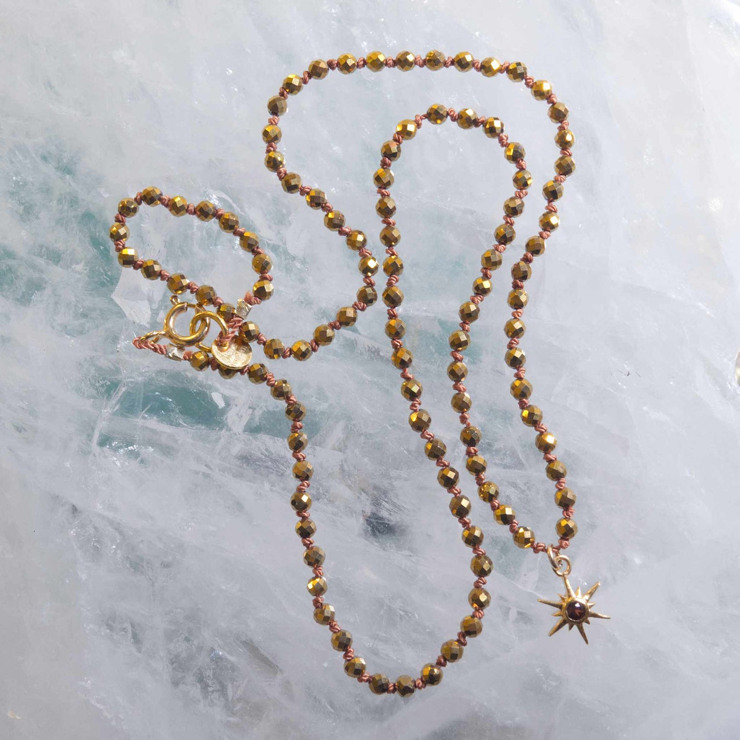 Collier Multi Hématites SUN Grenat